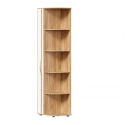 Marta-2 LD.406110.000 Shelf unit end (Golden Oak/White gloss)