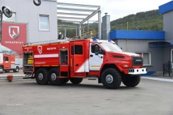 Fire tanker truck ??-(7,0-10,0)-?, type 5881T, modification 5881T1, on chassis Ural-4320-6951-70, 4320-6951-72, 4320-6951-74, 43