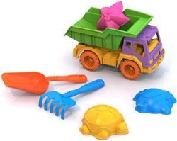 Sand set ? 66 (dustpan, 3 moulds "Sea", rake, tipper "Kama")
