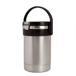 Domestic vacuum thermos with double flask made of corrosion-resistant steel with wide neck for liquids, food, ice, etc. type "S