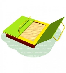 Play equipment - sandpit with cover Romana 109.22.00