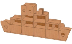 Shelf "Korablik". Model: S-K