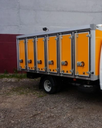 Means of transport - vans for the carriage of foodstuffs (bread van), type 67066, modification 67066B on chassis base