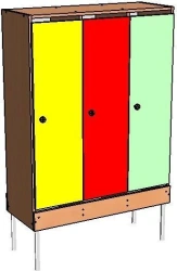 Metal frame wardrobe cupboard