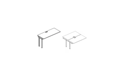 Workstation section table top. Furniture set of "A4" series