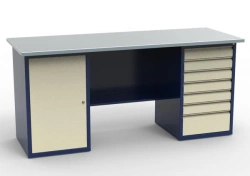 SV-2T.01.07.19.?? workbench, galvanised worktop