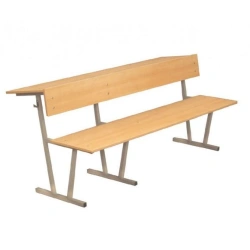 Classroom table on a metal frame of "Edelwood" trade mark