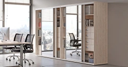 Wooden archival cabinets of Maris series