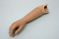 Cosmetic forearm prosthesis, including partial and partial wrist dislocation PV-PRK