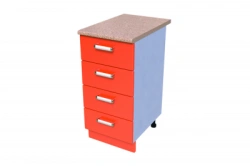 Kitchen table-bench KS-12 (4 drawers)