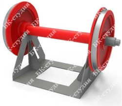 Demonstration model "Wheelset of rolling stock"