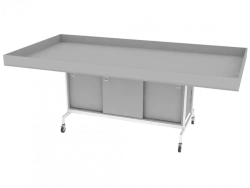 Mobile robotics table 2492x1272x950mm (WxHxH)