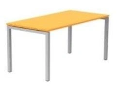 Office desk on metal frame