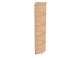 Corner shelving unit, high 402*402*2025 mm APSUV