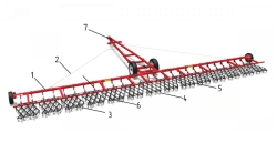 Spring harrow BZPGP "Vesna-14P"