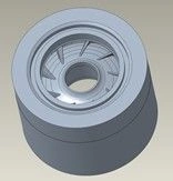 Hardware support, housing, top, S8000N, 1.00 inch shaft, type ARZ, Niresist, V2 / BRG HSG: TOP, S8000N, 1.00, ARZ, NI-RST, V2 ar