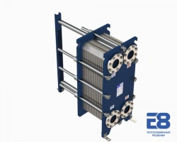 Collapsible plate heat exchanger E8-X-100