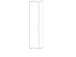 Closed narrow cupboard