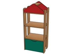 Shelving unit Ks-G2 from set Gorodok / SZh27