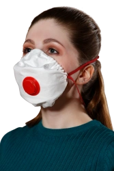 Semi-filtering mask for protection against aerosols with additional protection against vapours and gases "Respirator "Lepestok-2
