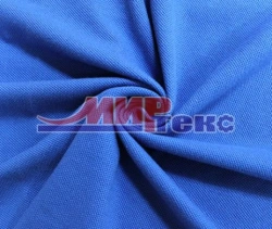 Mixed knitted fabric (CHL-95%, PU-5%) smooth dyed, pressed regular fang.
