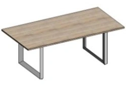 Conference table on O-shaped metal frame KS.SpO-11.02