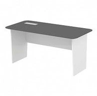 Executive desk 160x80x75 cappuccino + white Minister collection. (Furniture for kindergartens brand "Interior" series "TDI Kids"
