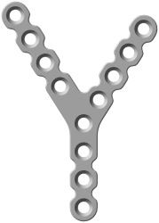 Y-plate (left, right) (length 59...139mm)