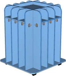 Closet-hanger for towels