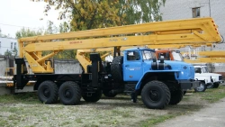 Aerial lift model VS-28U on chassis URAL-4320-1951