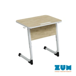 Pupil's table "Alter" adjustable, single-seat 3-5 gr.r. (with table top angle adjustment), ZUM - SU.1.35.AU