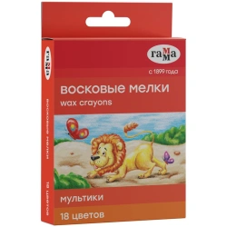 Wax crayons "Cartoons" 18 colours