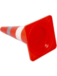 520 mm traffic cone with white and reflective stripes KC-2.5