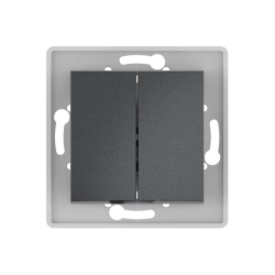 CADUCEUS ALING PRESTIGE 10AX, 250V~, graphite, flush-mounted two-way switch, article 6006.2