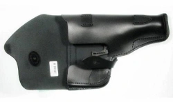 Leather belt holster closed under "Yarygin" pistol, GSh-18.