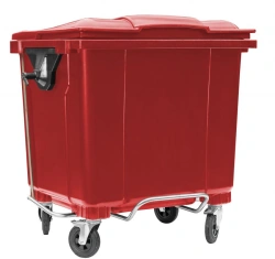 Waste container 1100 litres (Euro-3) with pedal