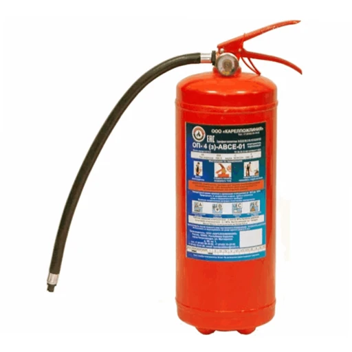 Powder Fire Extinguisher OP-4(z)-ABCE-01 "KARELPOLZHILINIA-4