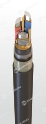 Power cable with aluminium conductors with paper insulation impregnated with non-fading composition for voltage 6, 10 kV of TsAS