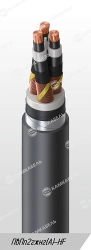 Power cable with copper conductors insulated with cross-linked polyethylene for voltage 6, 10, 15, 20, 30 and 35 kV of PvPp2gjng