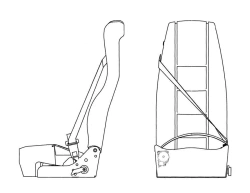 Passenger seat PS05.6800010-300-SK