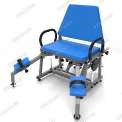 Free weight leg curl or extension training machine