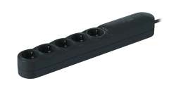 CADUCEUS ALING Connecting products 5x16A extension cord with overvoltage protection from 3,6kW, 250V~, 3x1,5mm2, 1,5m, anthracit