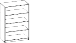Universal section for books, toys TV-DSU-6.1.01-01