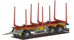Three-axle sorting trailer, modification TRA-363