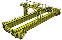 Crane axle