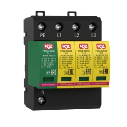 Protection device against impulse overvoltages GSK2-230/50 3+1, cat.no.200 210.