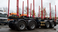 V-TRAILER 306 four-axle four-way sliding trailer on mechanical spring suspension (type VTR4, modification VTR4S,