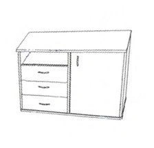 Office cabinet for documents and office equipment. Model TMO-5