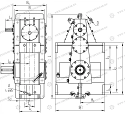 Cylindrical Vertical Reducer 2S-500