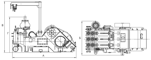 UNBT-1180L1 Three-Piston Drilling Pump 1180 kW High Power